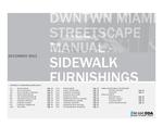 Dwntwn Miami streetscape manual : Sidewalk furnishings